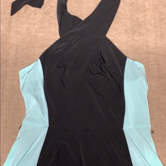Vince Camuto mint green & black dress - Picture 2 of 4